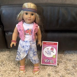 3 outfits & Kira American Girl doll!!!